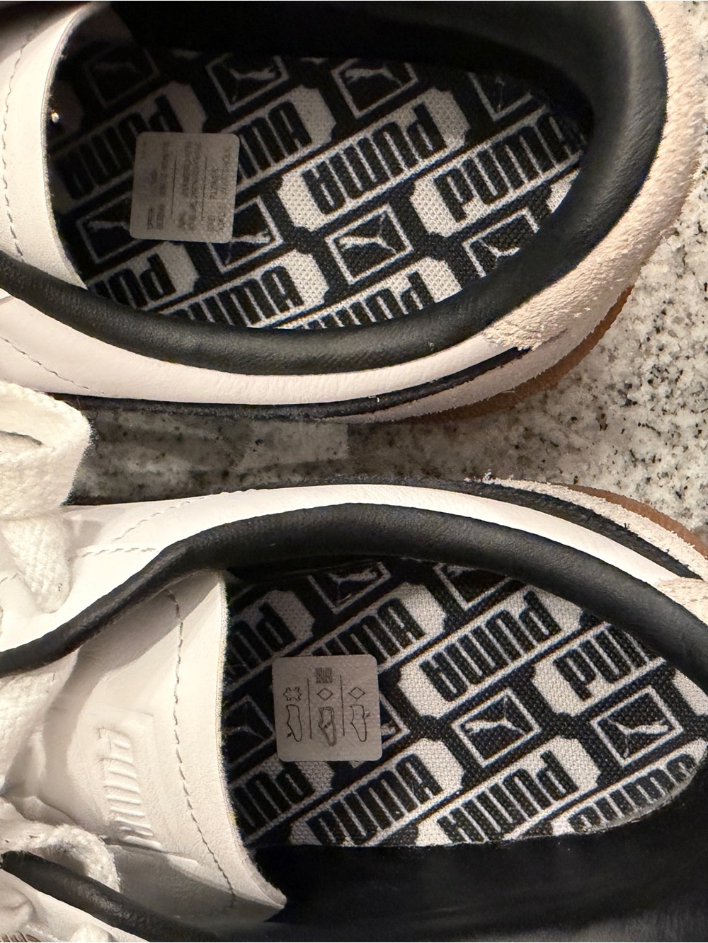 Puma White & Black Palermo Low-Top Sneakers size 9 women’s - Picture 4 of 7